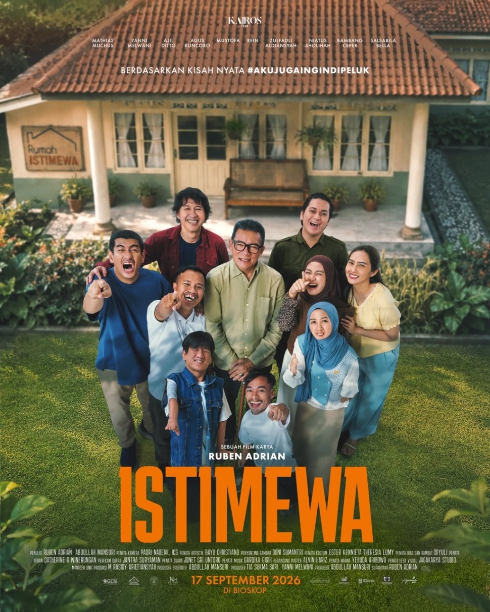 Kairos Film resmi merilis official trailer dan poster film Istimewa, sebuah film keluarga yang dapat dinikmati seluruh kalangan dan semua usia. [Suara.com/dok]