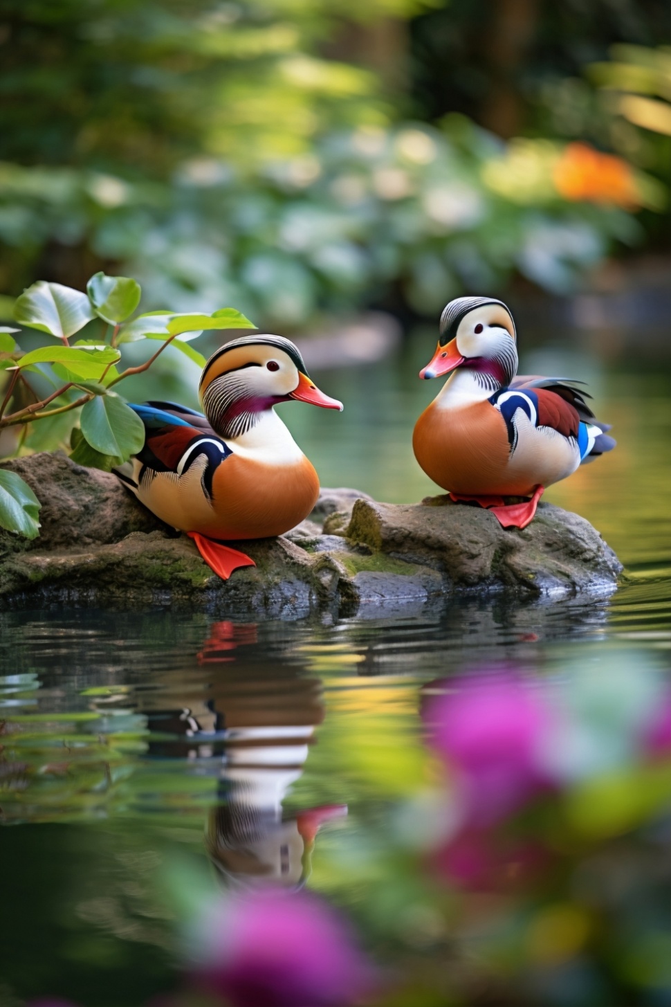 ilustrasi bebek mandarin [Magnific]