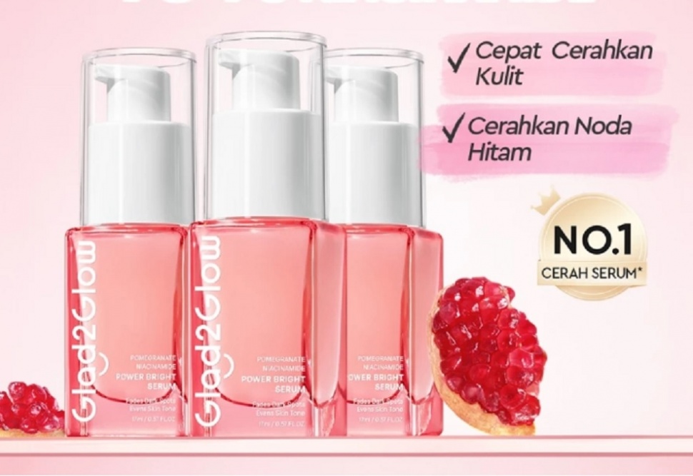 Glad2Glow Pomegranate Niacinamide Brightening Serum (Shopee)