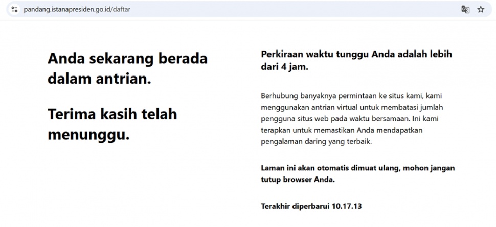 link daftar upacara 17 agustus di istana negara (pandang.istanapresiden.go.id)