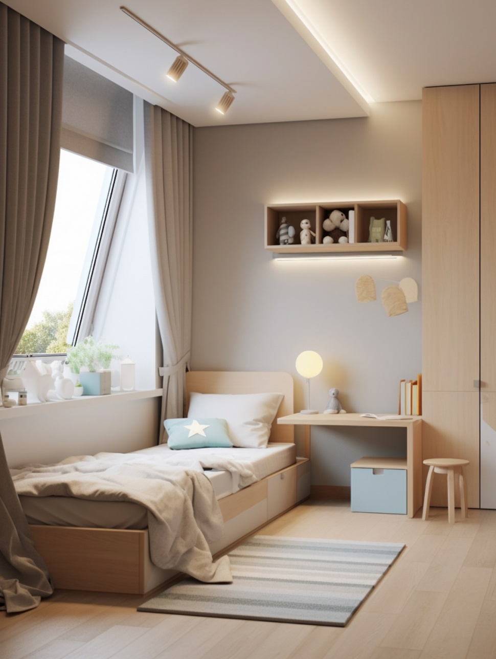 Ilustrasi kamar kos [Magnific]