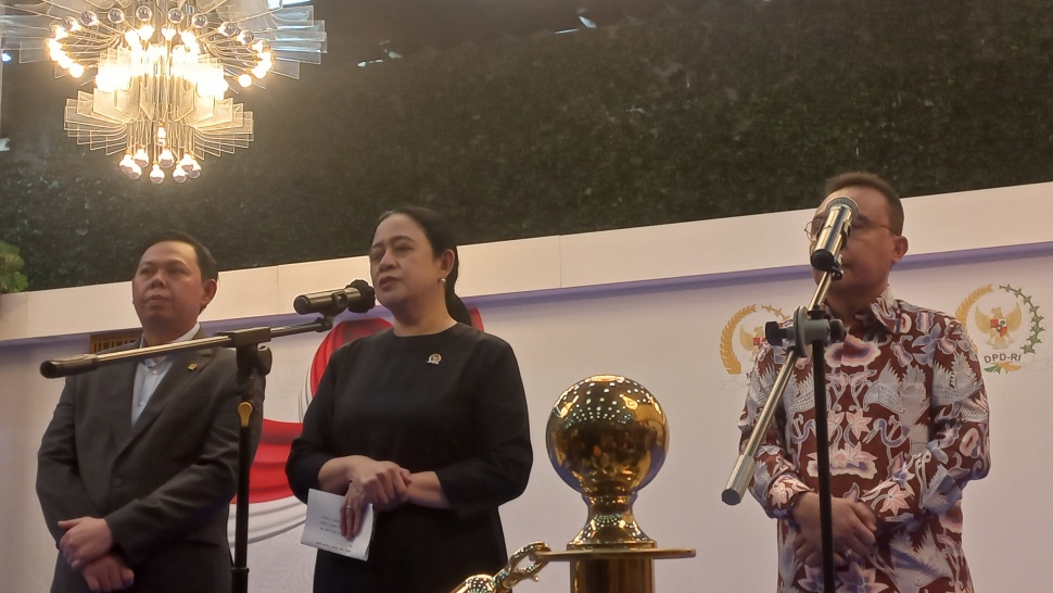 Ketua DPR RI yang juga Ketua DPP PDI Perjuangan (PDIP) Puan Maharani di Kompleks Parlemen, Senayan, Jakarta, Rabu (12/8/2026).