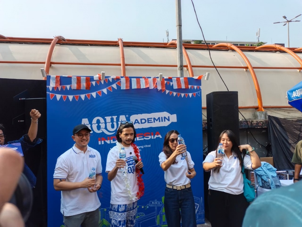 Kampanye AQUA Ademin Indonesia. (Suara.com)