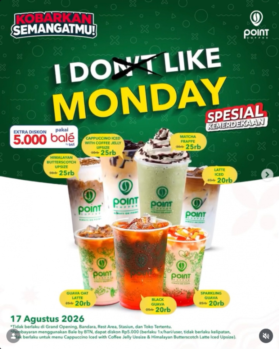 Promo minuman matcha