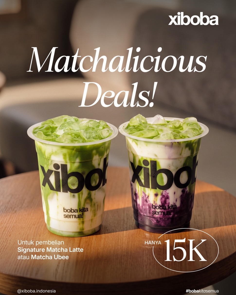 Promo minuman matcha