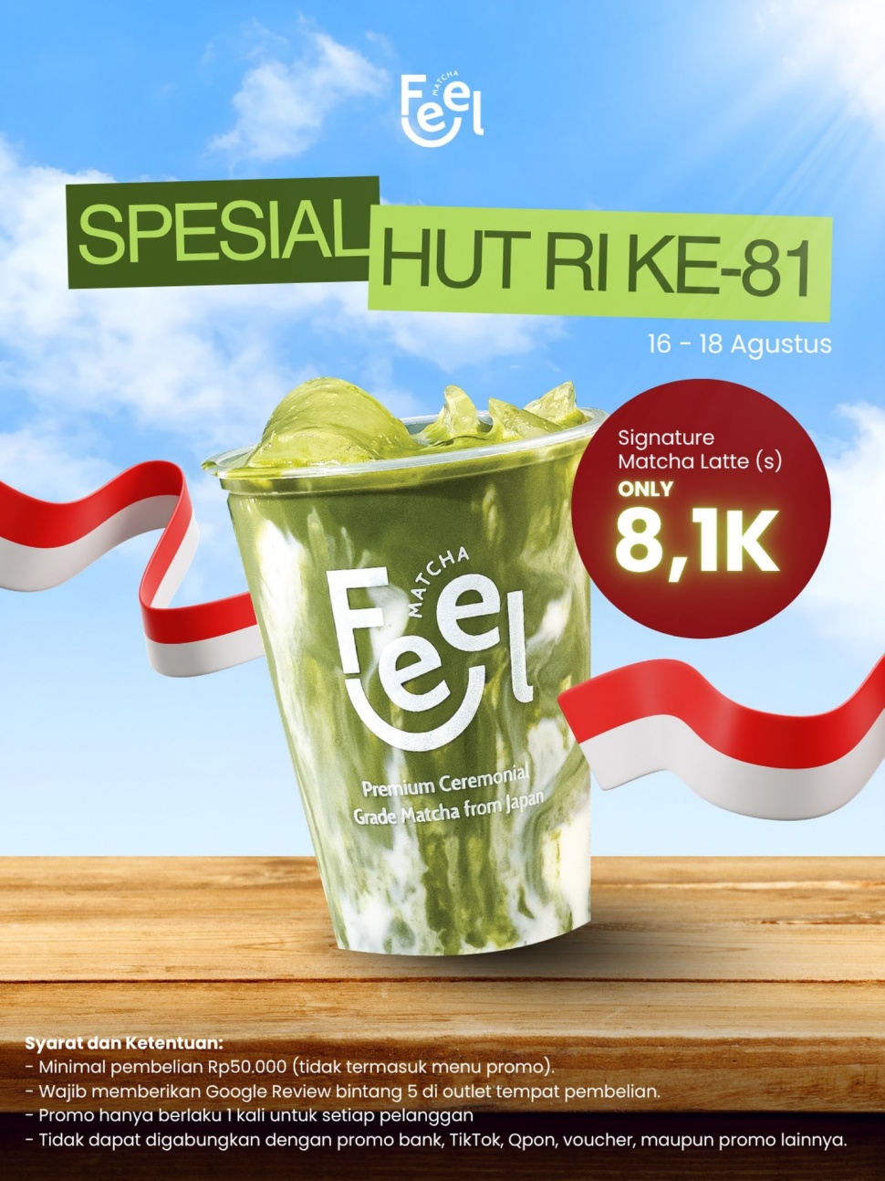 Promo minuman matcha (Instagram)