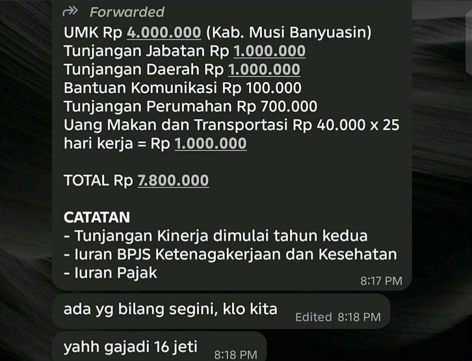 spill gaji koperasi merah putih Prabowo Subianto