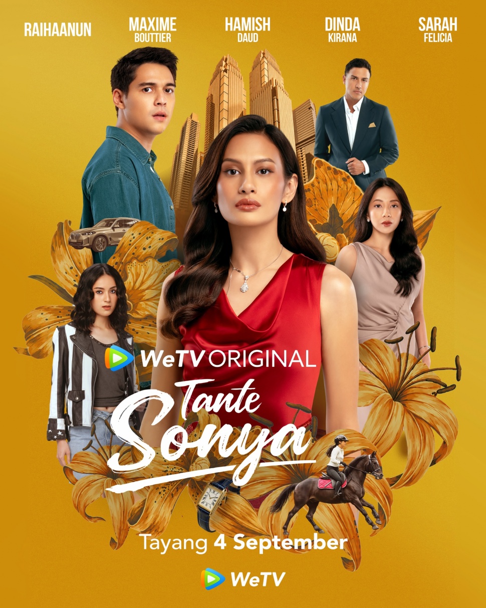 Series Tanye Sonya yang dibintangi Raihaanun, Maxime Bouttier dan Hamish Daud akan tayang di WeTv pada 4 September 2026. [Instagram]