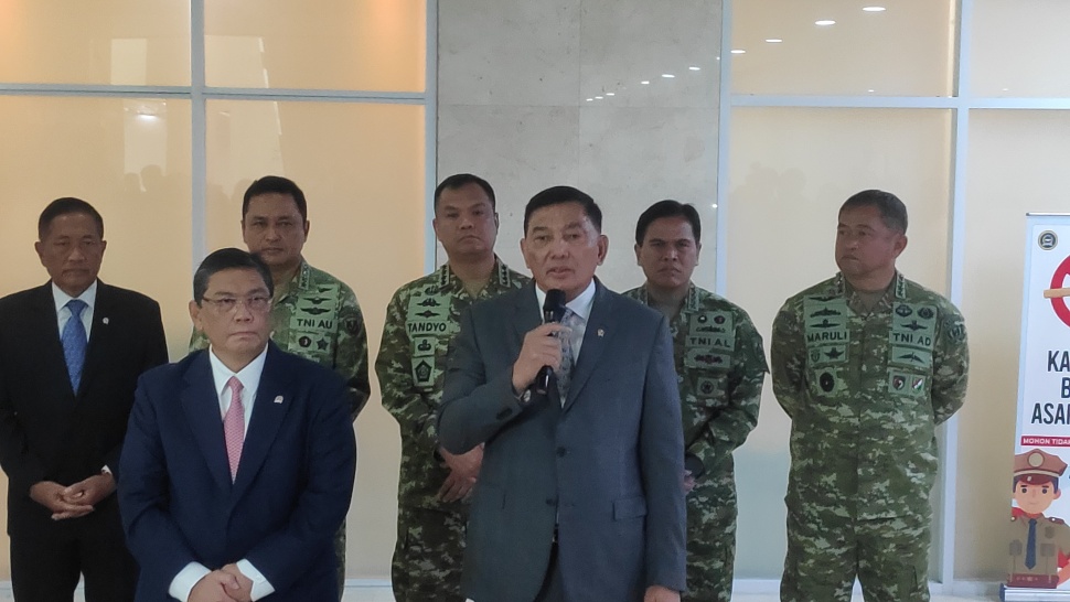 Menteri Pertahanan (Menhan) RI, Sjafrie Sjamsoeddin di Hambalang, Bogor, Sabtu (29/8/2026). [Suara.com/Bagaskara]