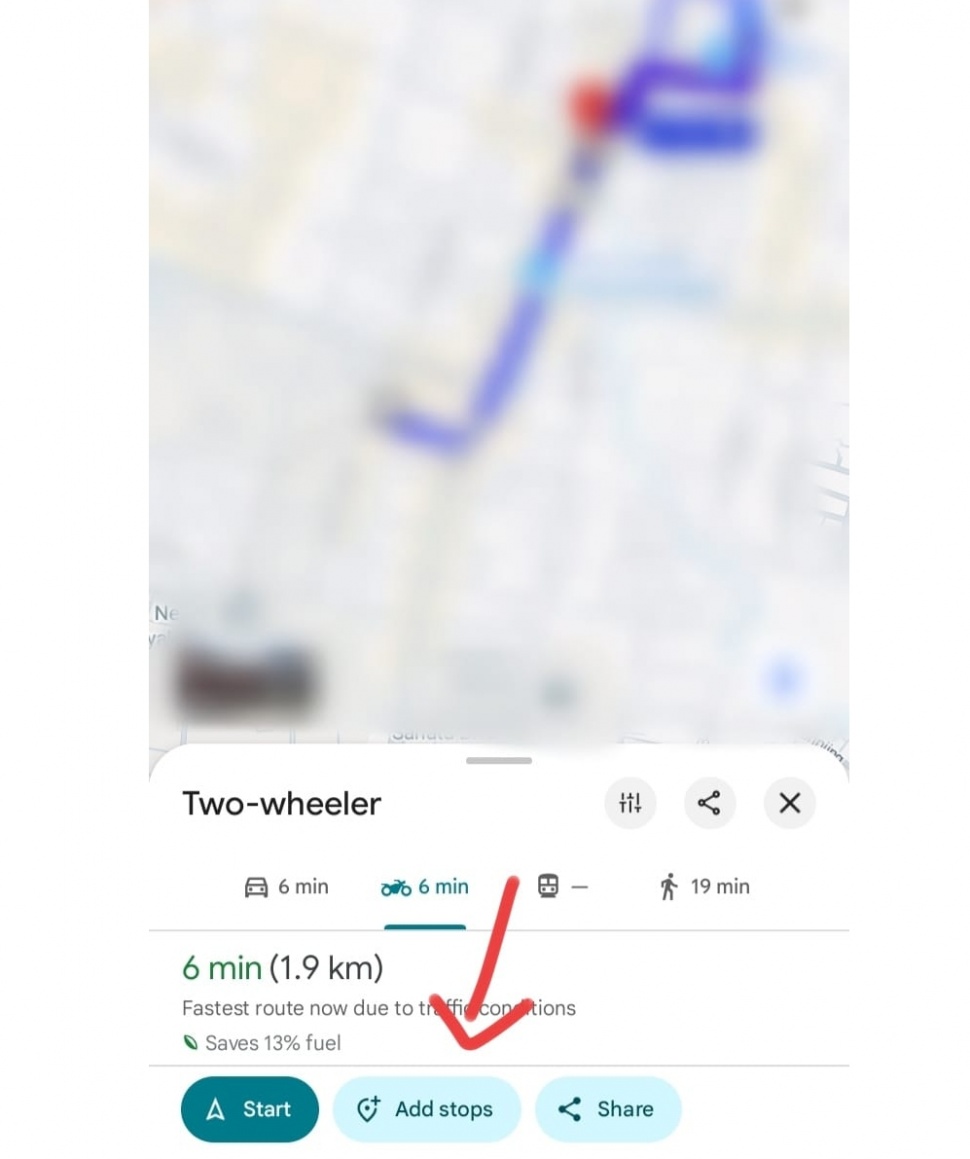 Panduan fitur Google Maps. [Suara.com/ Muhammad Ikhwan Nur Ariyansyah]