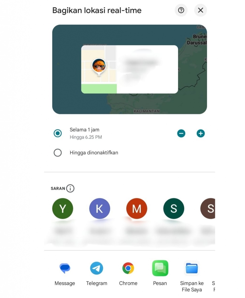 Panduan fitur Google Maps. [Suara.com/ Muhammad Ikhwan Nur Ariyansyah]