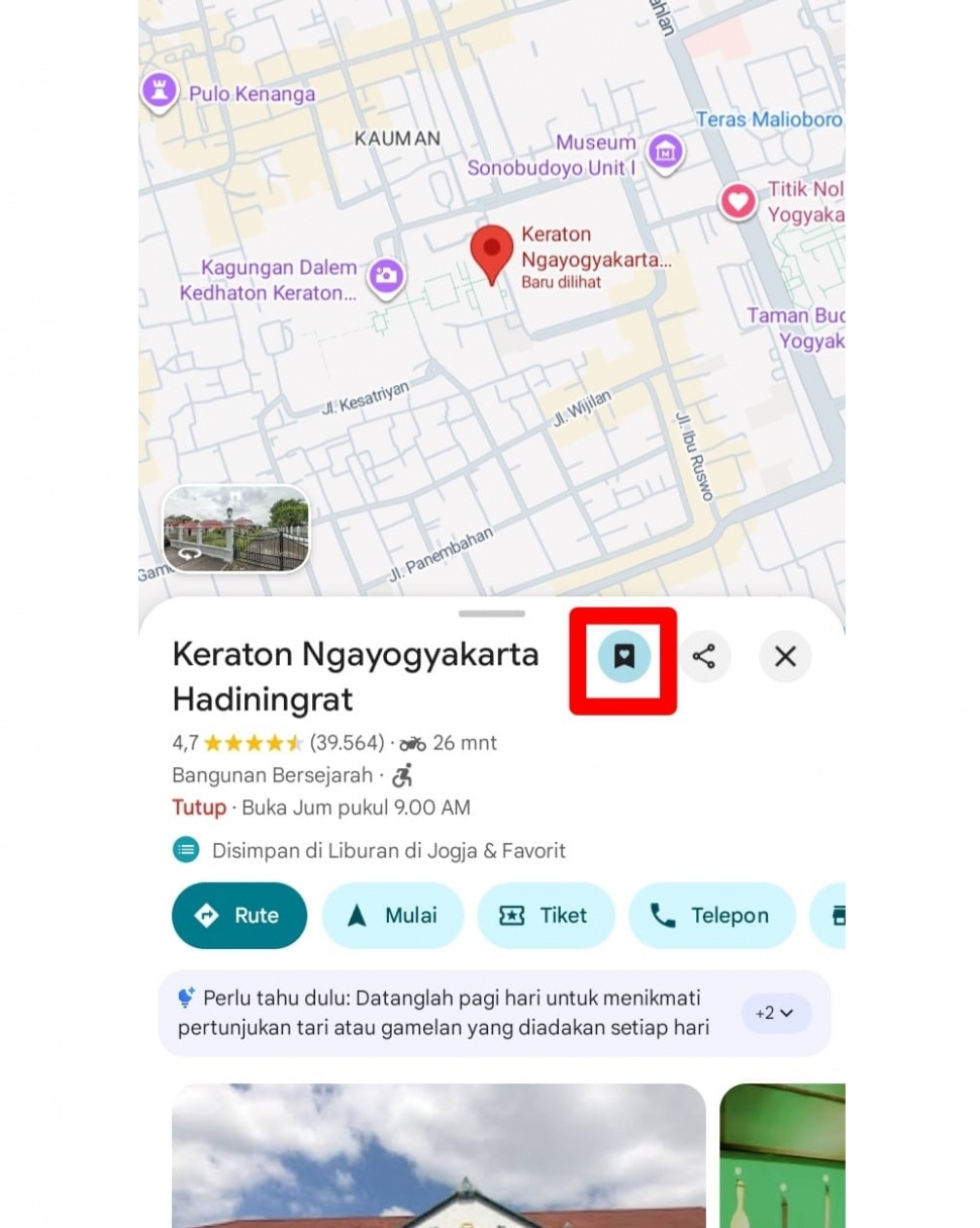 Panduan fitur Google Maps. [Suara.com/ Muhammad Ikhwan Nur Ariyansyah]