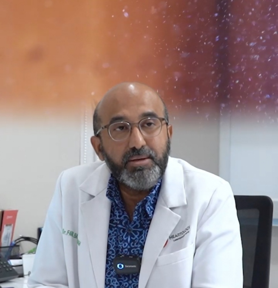 Dr. dr. Faris Basalamah, Sp.JP(K), Consultant Cardiologist, Interventional Cardiologist and  Interventional Electrophysiologist Heartology Cardiovascular Hospital. (Tangkap layar)