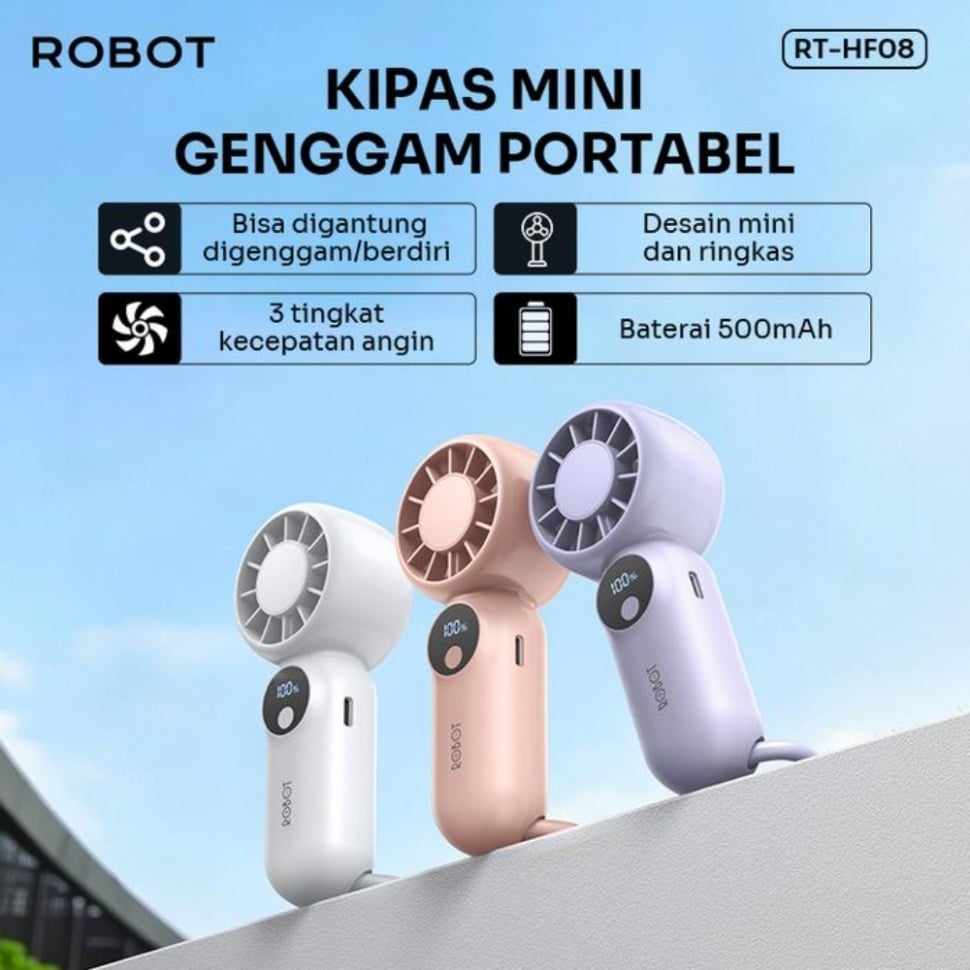ROBOT RT-HF08 Handheld Mini Fan