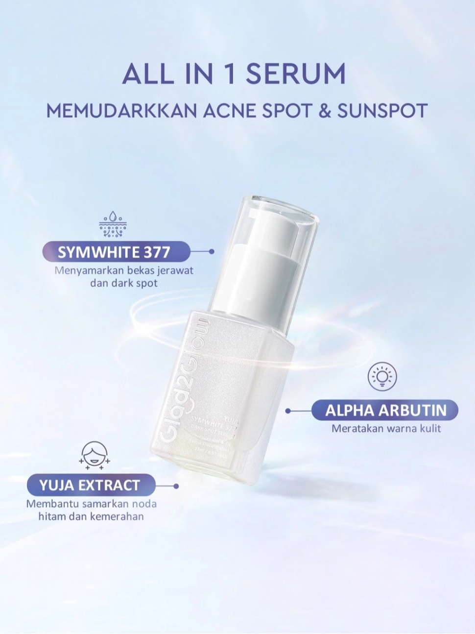 Glad2Glow Yuja Symwhite 377 Dark Spot Serum