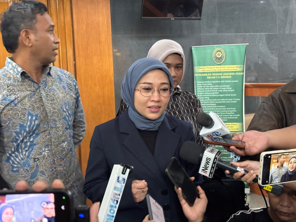 Kuasa hukum mantan Menteri Agama (Menag) Yaqut Cholil Qoumas, Mellisa Anggraini, di Pengadilan Tipikor Jakarta pada Pengadilan Negeri Jakarta Pusat, Kamis (10/9/2026). [Suara.com/Dea]