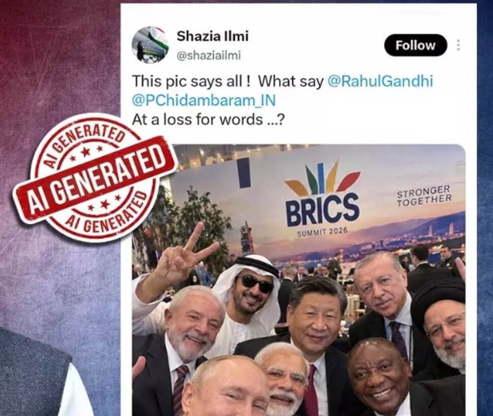 Foto Selfie Putin dan Pemimpin Dunia Tanpa Prabowo Ternyata AI, Sosok Orang Mati Jadi Petunjuk [Boomlive]