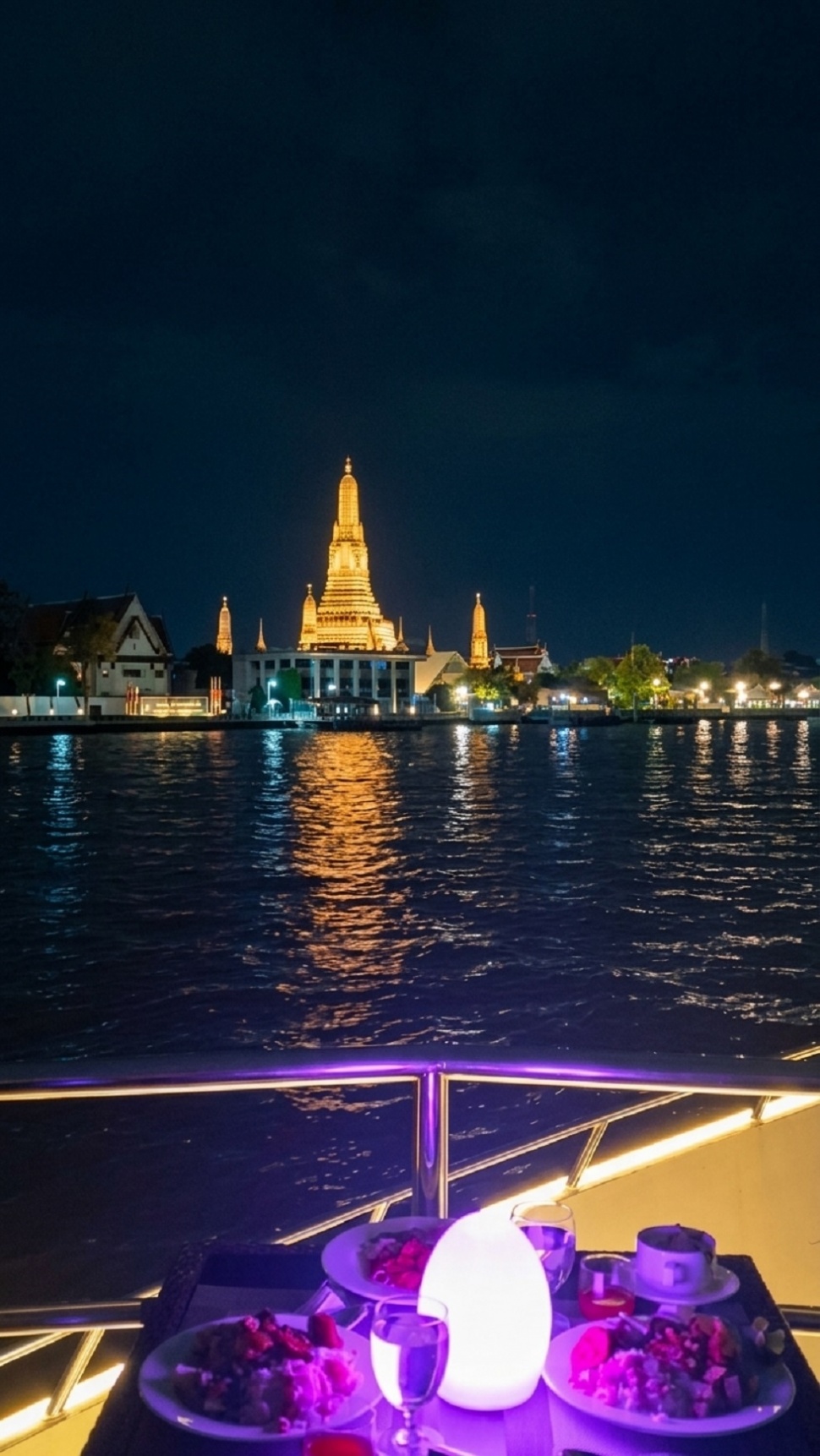 Menyusuri Chao Phraya di Atas Kapal Pesiar. (Suara.com/Vania)