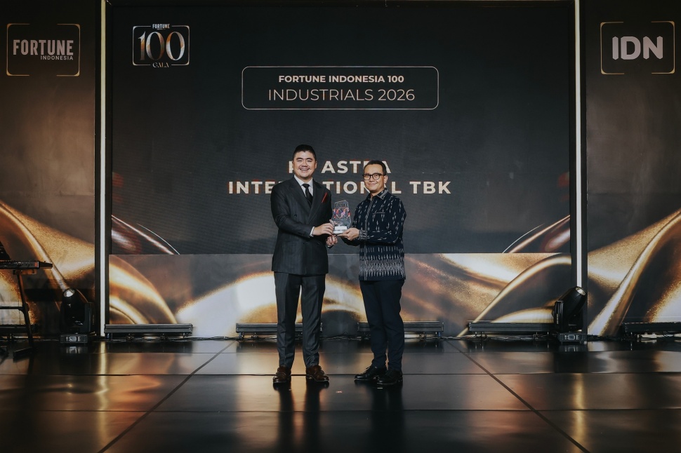 PT Astra International Tbk meraih penghargaan Fortune Indonesia Outstanding Growth 2026: Biggest Company by Total Employees dalam Fortune Indonesia 100 Gala di Jakarta, Kamis (17/9/2026). (Dok. Astra International)