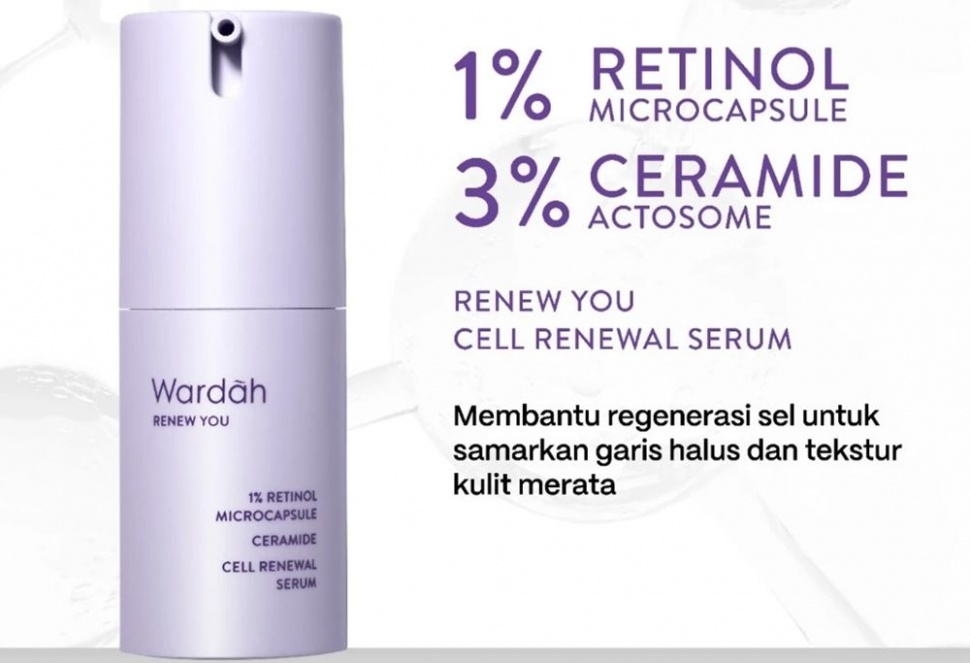 Serum Wardah untuk menyamarkan kerutan. (Shopee)