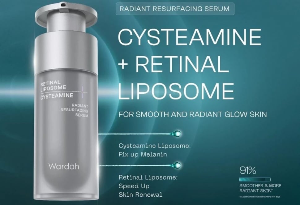 Serum Wardah untuk menyamarkan kerutan. (Shopee)