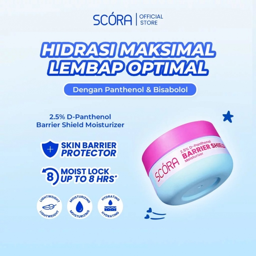 Scora 2,5% D-Panthenol Barrier Shield Moisturizer (Shopee)