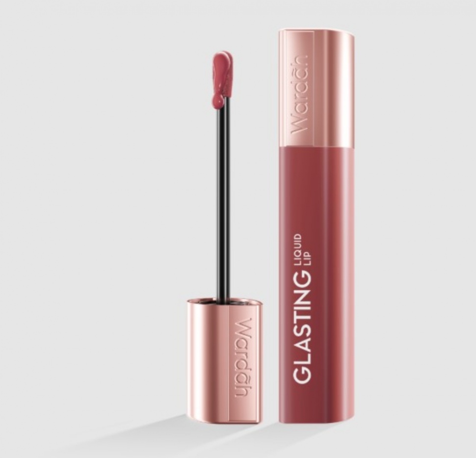 Wardah Glasting Liquid Lip 04 Rosewood Radiance
