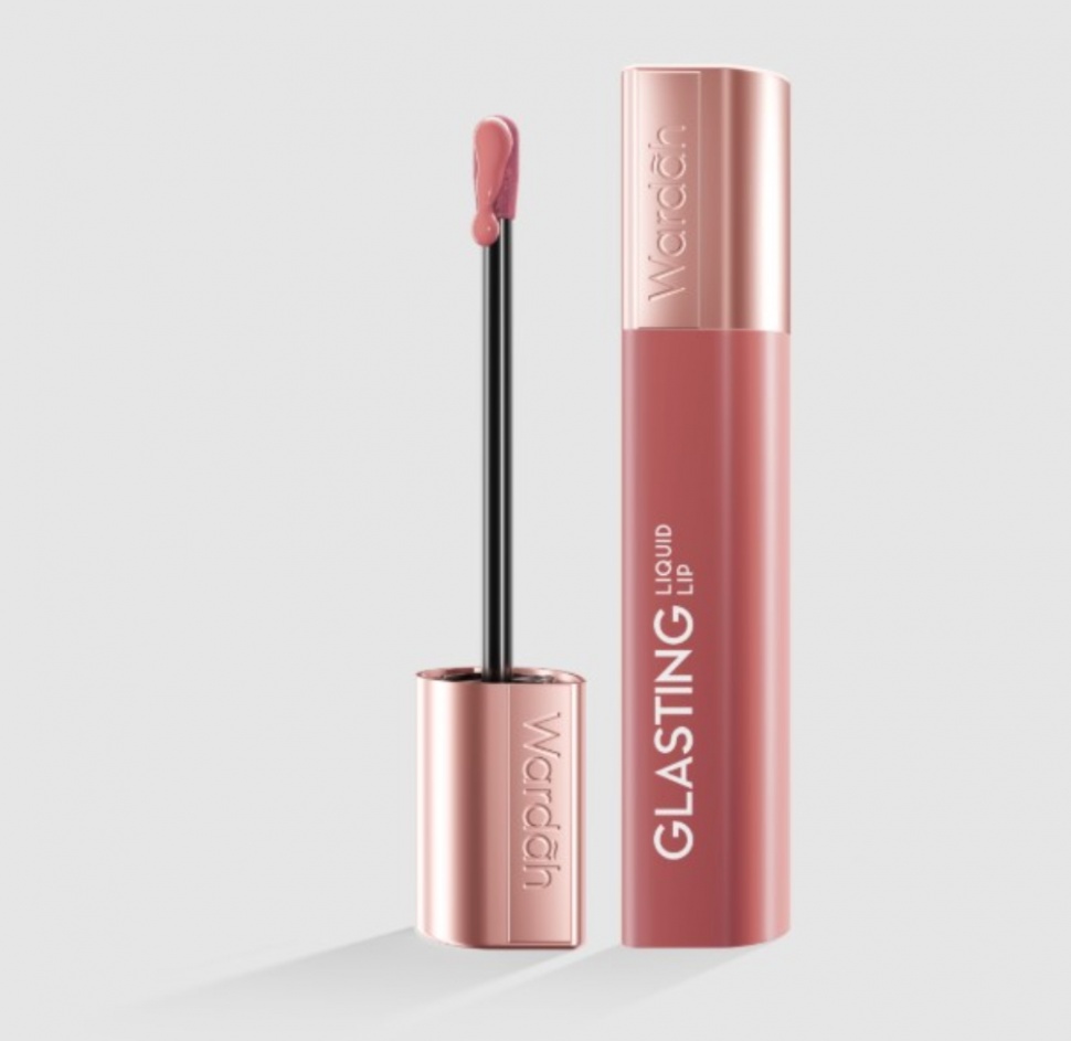 Wardah Glasting Liquid Lip 02 Peach Polish