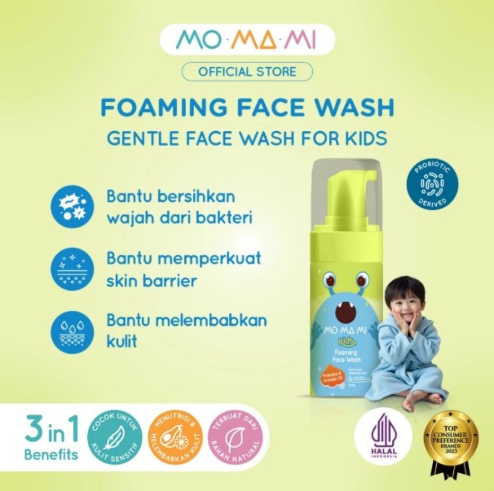 Momami Kids Gentle Foaming Face Wash