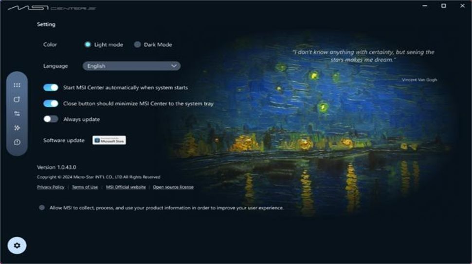 MSI Prestige 14 Flip AI+ Vincent van Gogh Edition. (Dok: MSI)