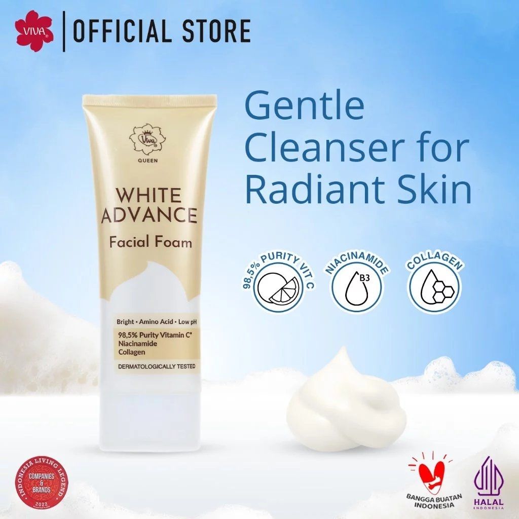 Viva Queen White Advance Facial Foam (Shopee)