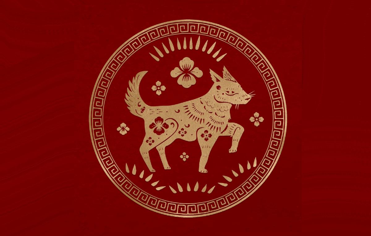 ilustrasi shio anjing (magnific)