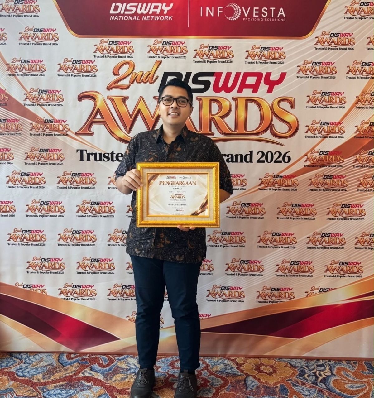 Trusted & Popular Brand 2026 di ajang Disway Awards. (Dok. Ist)