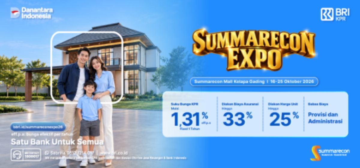 Cek Penawaran BRI KPR dan Diskon Properti di Summarecon Expo 2026. (Dok: BRI)