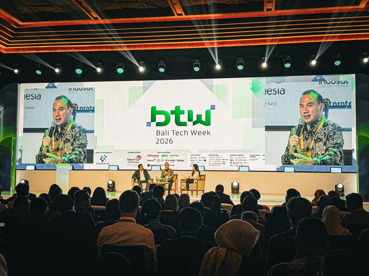 CEO GoTo, Hans Patuwo dalam Bali Tech Week 2026 yang berlangsung di Sanur, Bali, Senin (19/10/2026). (Dok: GoTo)