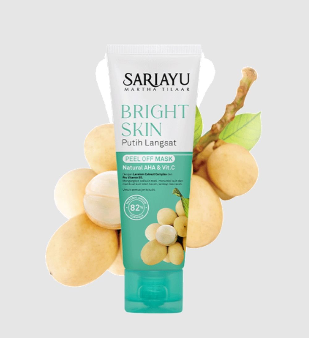 Sariayu Bright Skin Putih Langsat Facial Peel Off Mask