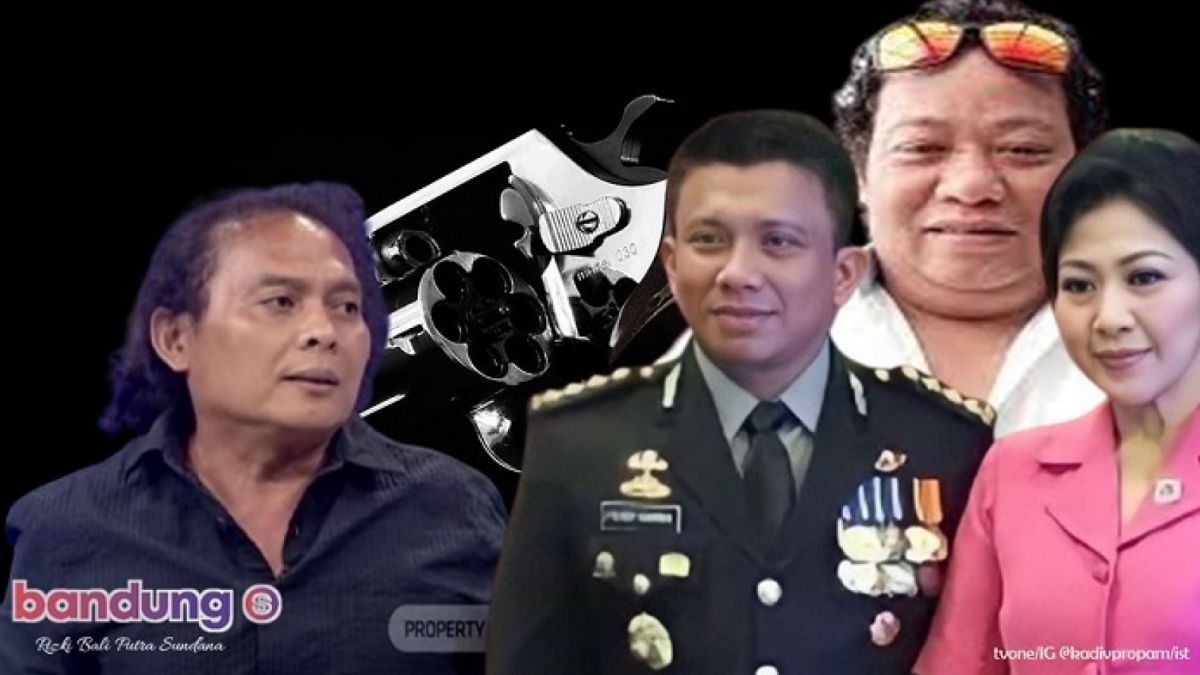 Kolase foto Eks pengacara Bharada E, Deolipa Yumara bersama tiga tersangka pembunuh Brigadir J yakni Ferdy Sambo, Putri Candrawathi, dan Kuwat Maruf. [baliputra sundana]