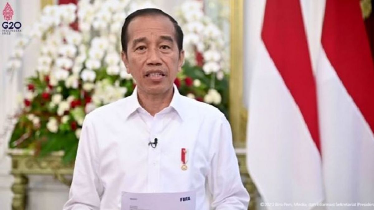 Presiden Jokowi mengumumkan Indonesia terhindar dari sanksi FIFA [Tangkapan layar akun YouTube Sekretariat Presiden]