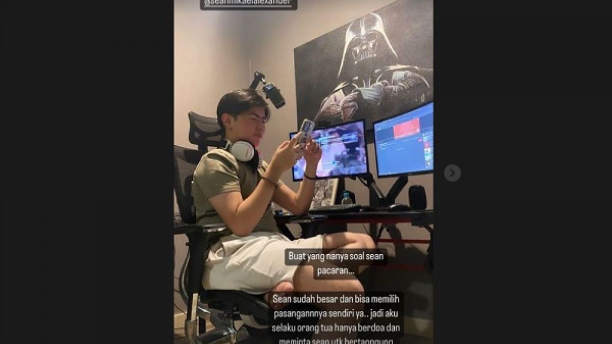 Sean anak Olla Ramlan. Sean menjalani hubungan asmara dengan anak Nikita Mirzani. [instagram.com/ollaramlan]