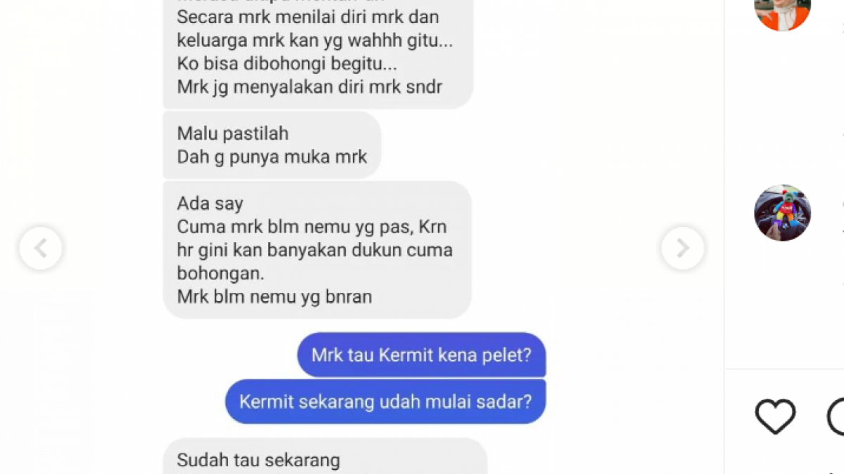 Tangkapan layar percakapan akun gosip tentang Syahrini [Instagram @conglie_willneverdie]