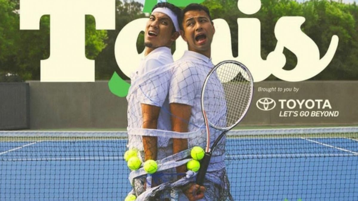 Desta dan Raffi Ahmad Pada Poster Tiba Tiba Tenis [Instagram/@vindes.id]