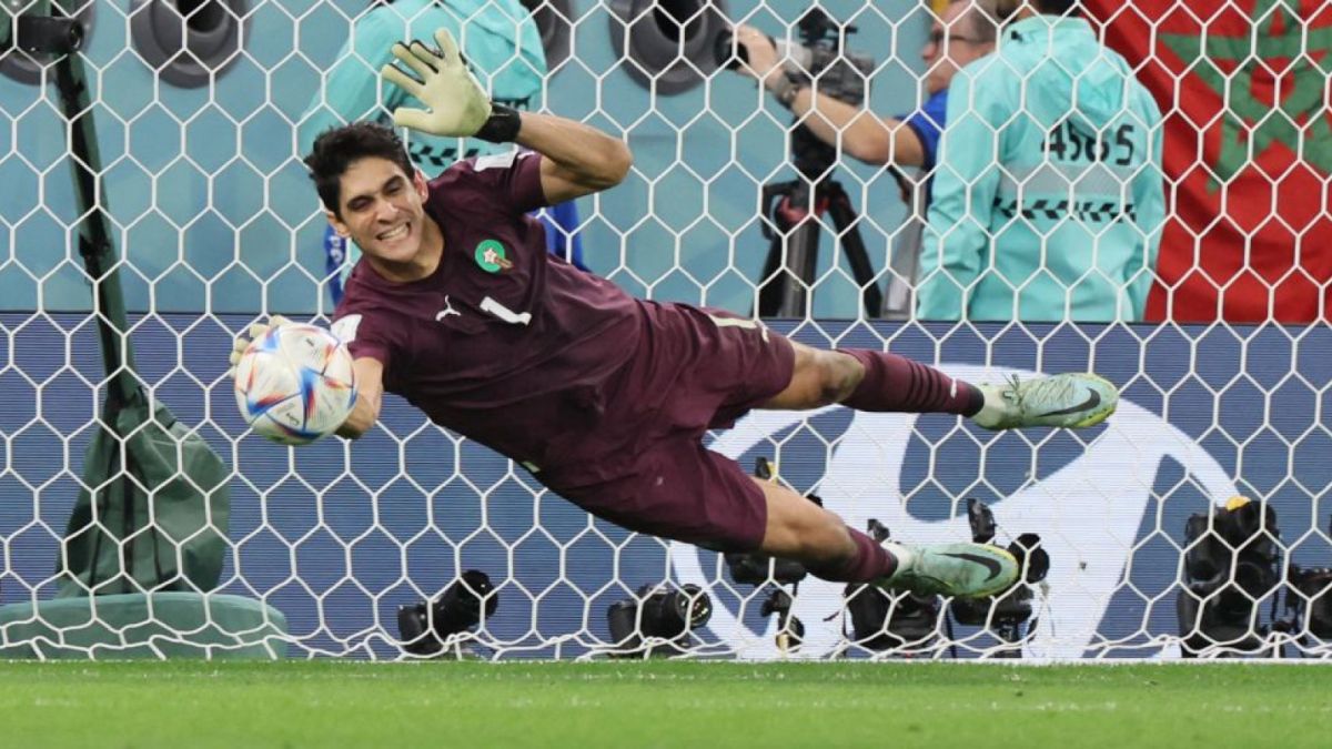 Maroko vs Spanyol ; Piala Dunia 2022 Qatar ; Yassine Bounou [JACK GUEZ/AFP]