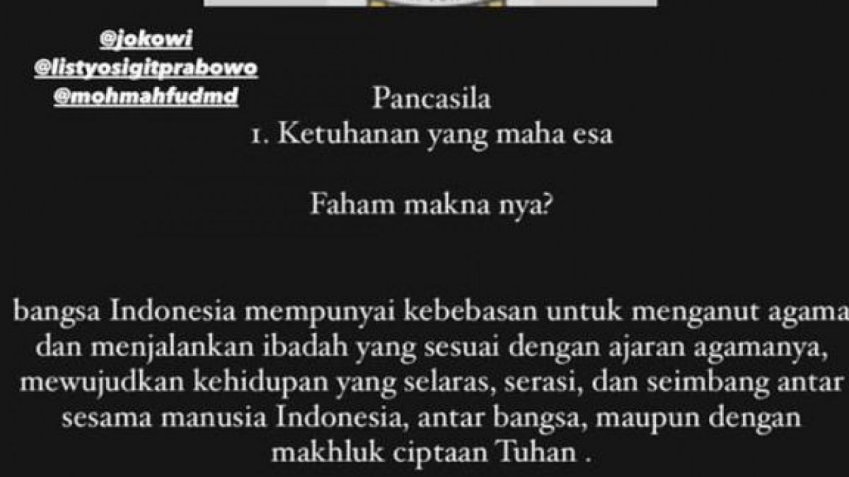 Nikita Mirzani tanggapi soal agama [Instagram @nikitamirzanimawardi_172]