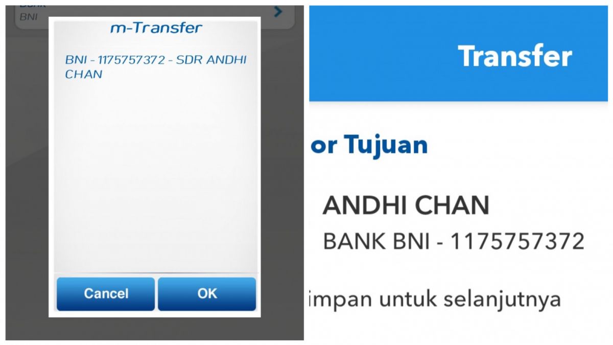 Akun rekening bank penipu yang mencatut nama David Ozora. [Kolom komentar di akun Twitter @seeksixsuck]