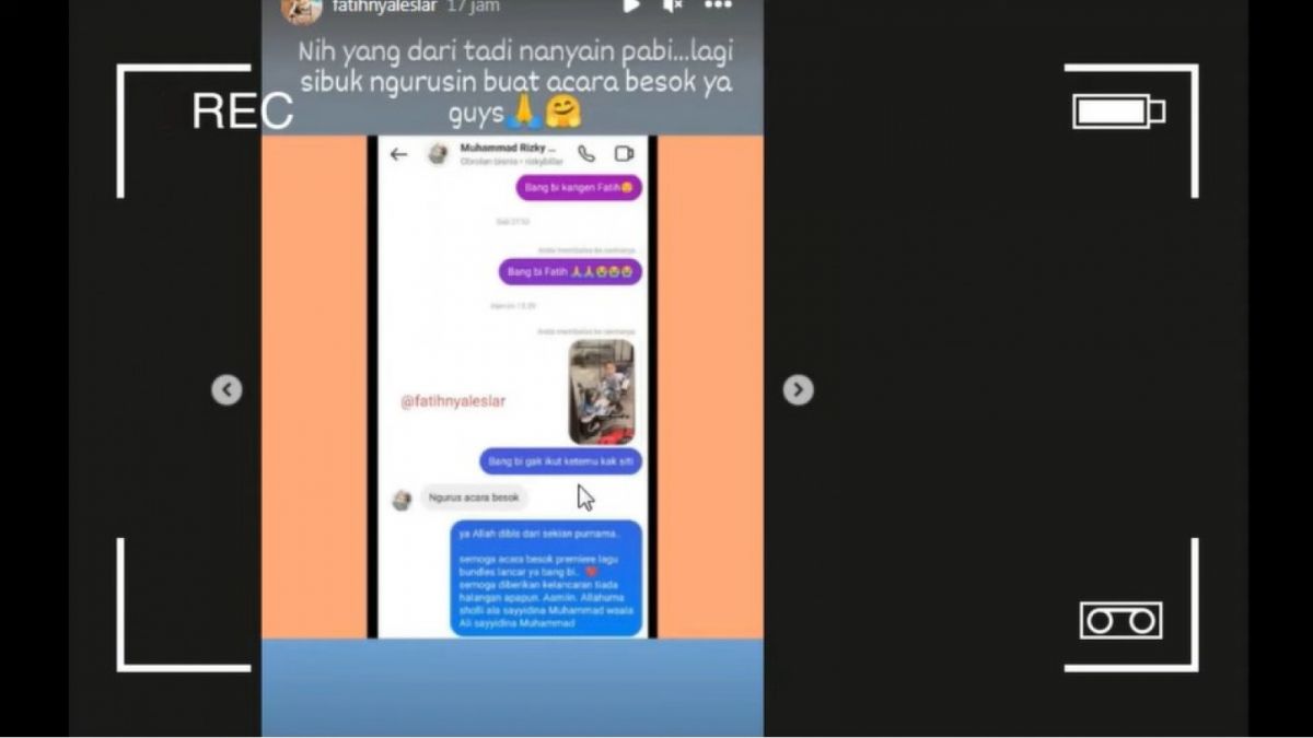 Isi DM Rizky Billar membalas pertanyaan fans leslar. [Youtube/The Leslar]