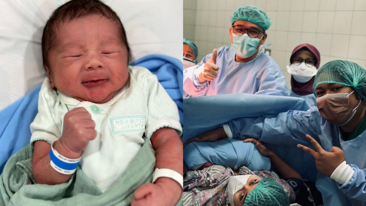 Kelahiran putra pertama Marshel Widianto dan Cesen eks JKT48. [Instagram @marshel_widianto]