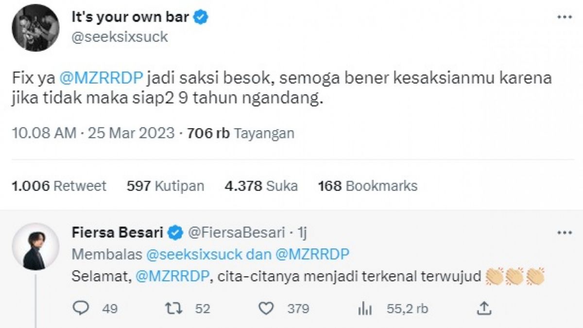 Akun Ini Kembali Disebut dalam Cuitan Jonathan Latumahina [Twitter @seeksixsuck]