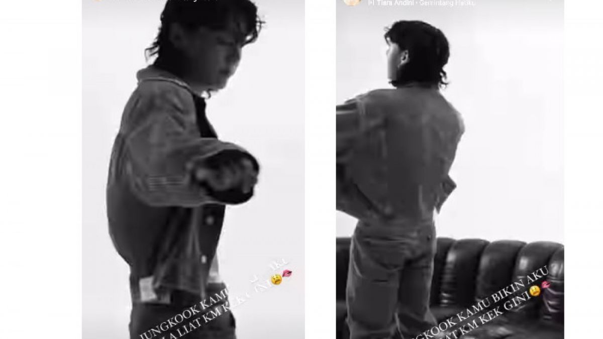 Unggahan cerita Instagram milik Tiara Andini yang memuji Jungkook. [Cerita Instagram/@tiaraandini]