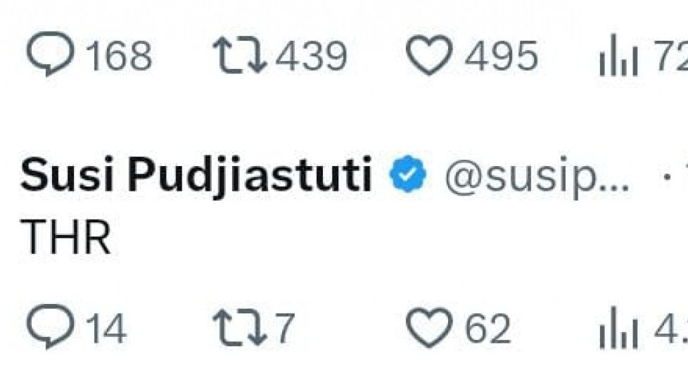 Komentar dari Susi Pudjiastuti terhadap berita OTT KPK Wali Kita BandungYana Mulayana [Twitter/@putripudjiastuti]