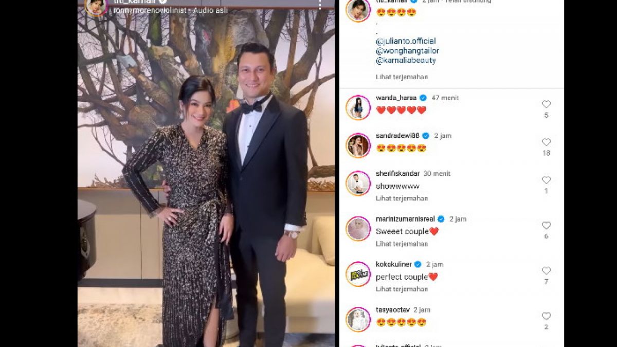 Unggahan Titi Kamal dengan Suaminya. [Instagram/titi_kamall]